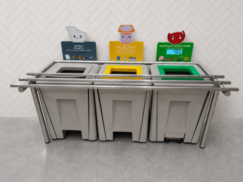 Table de tri TRIGO 60 L 3 flux avec balance de pesée intégrée
