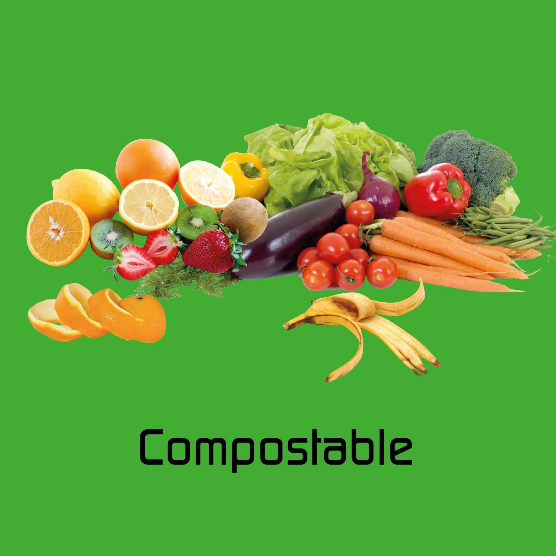 Dibond signalétique déchets compostables