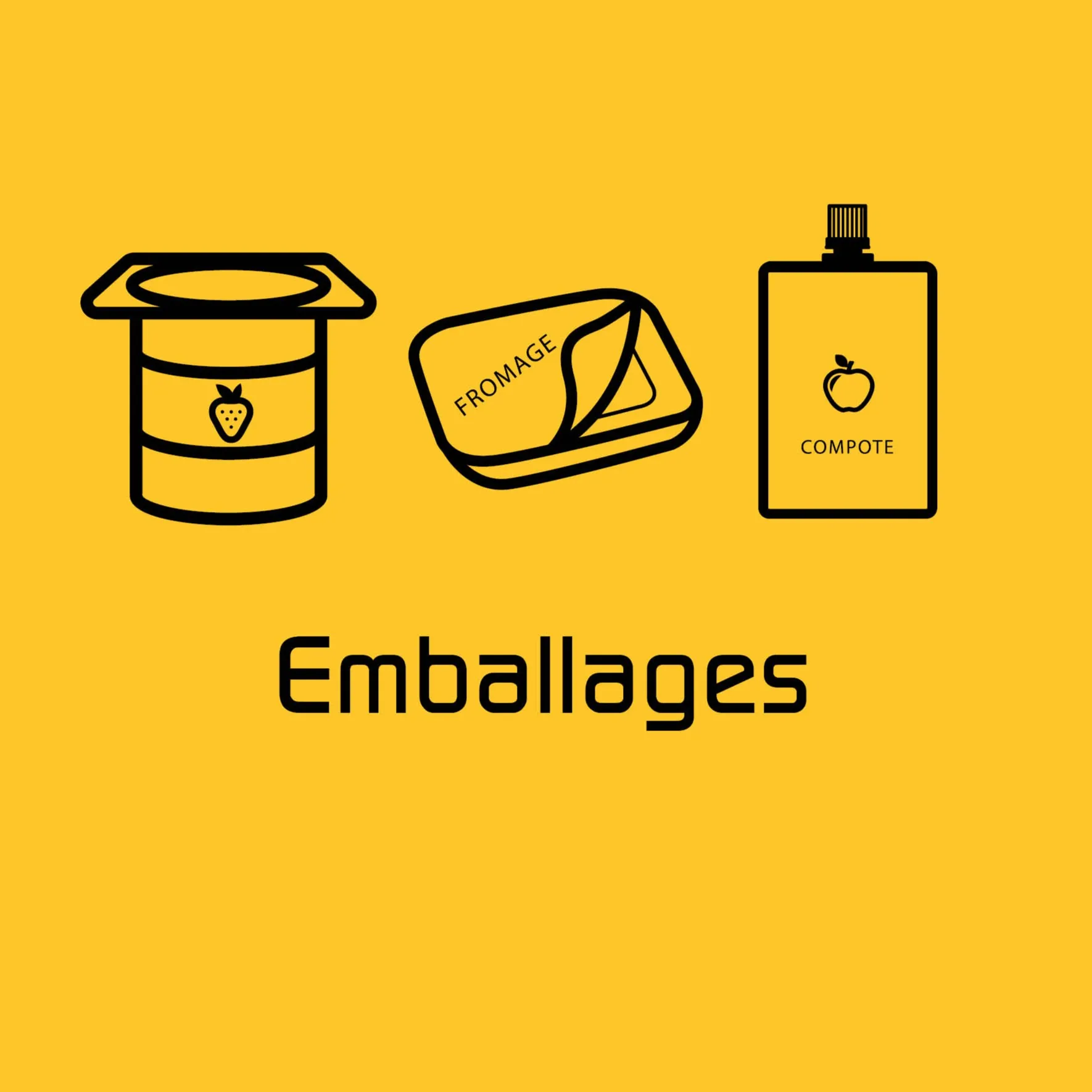 Dibond signalétique emballages — variante