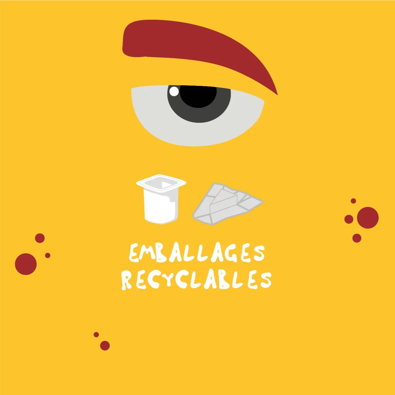 Dibond illustré « monstre » emballages